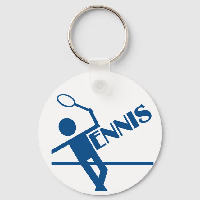 Tennis key chain, customise ring (Front)