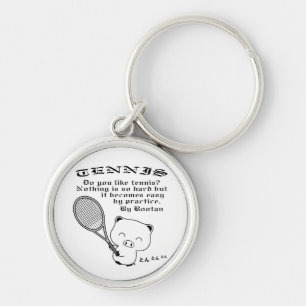 Tennis Key Ring