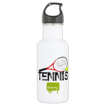 TENNIS Kid's Sports Water Bottle Personalised