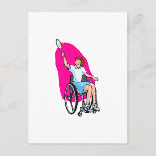 Tennis Lady Postcard