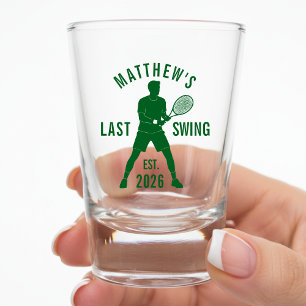 Tennis Last Swing Before the Ring Bachelor Party Shot Glass