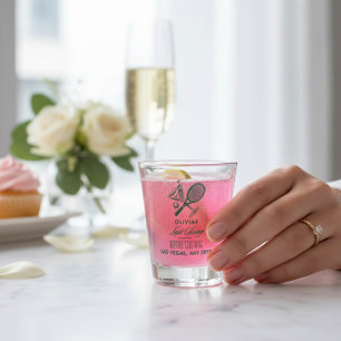 Tennis Last Swing Before The Ring Bachelorette Shot Glass