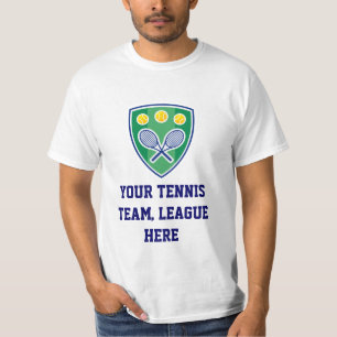 Tennis League T Shirts and Sweaters. Customisable