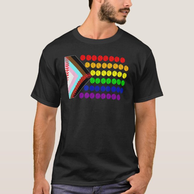 Tennis Lgbt Flag Pride Matching Proud Gay Lesbian T-Shirt (Front)