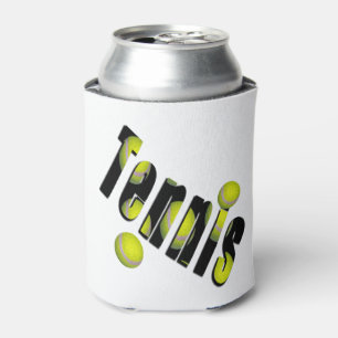 Tennis Logo And Balls, Can Cooler