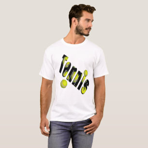 Tennis Logo And Yellow Balls, T-Shirt