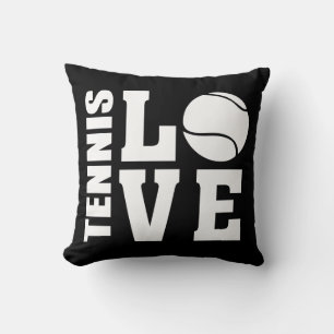 Tennis Love Black Cushion