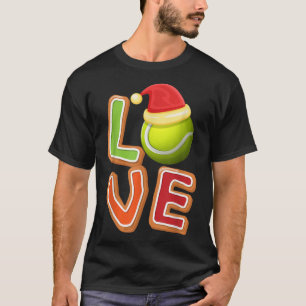 Tennis Love Christmas Cute Sport Xmas Pajama  T-Shirt