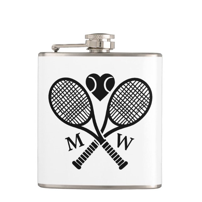 Tennis Love Hip Flask (Front)