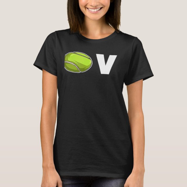 Tennis Love Player Professional Trainer Tennis T-Shirt (Front)