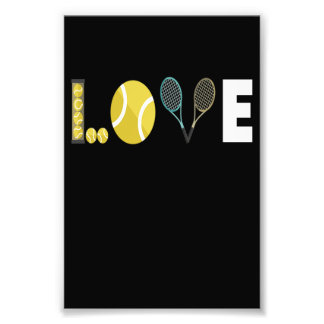 Tennis Love Racket Ball Photo Print