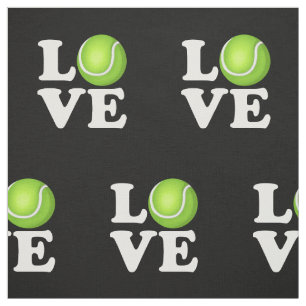 Tennis Love Tennis Fan Fabric