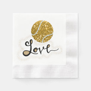 Tennis Love with Ball Napkin