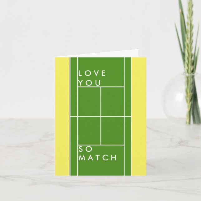 Tennis Love You Card (Front)