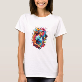 tennis lover colourful design T-Shirt