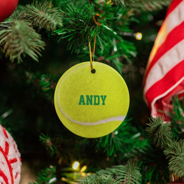 Tennis Lover Personalised Ornament (Creator Uploaded)