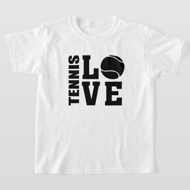 Tennis Lovers, Tennis LOVE, Tennis t-shirt (Laydown)