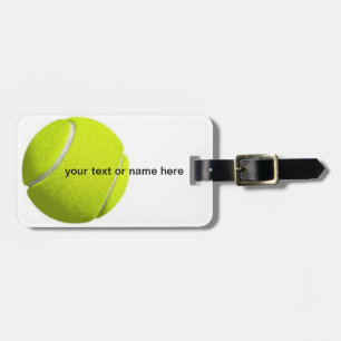 tennis luggage tag