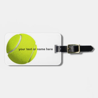 tennis luggage tag