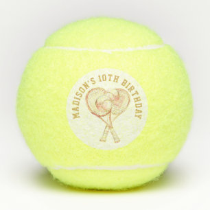 Tennis Luxury Girl Birthday Photo Tennis Balls