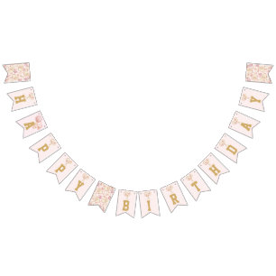 Tennis Luxury Girl Happy Birthday Bunting