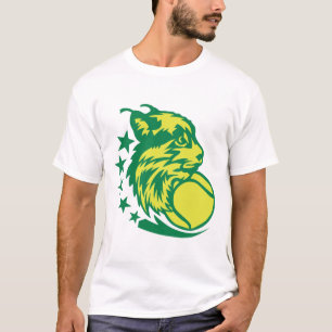 tennis lynx logo sport ball club 2c8 T-Shirt