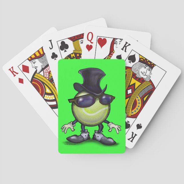 Tennis Magician Playing Cards (Back)