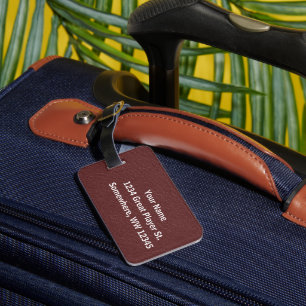Tennis - male player and ball Personalize Luggage Tag