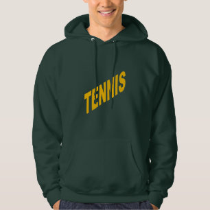 TENNIS man-made green hooded sweat Hoodie