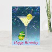 Tennis Martini Happy Birthday