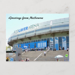 tennis melbourne postcard