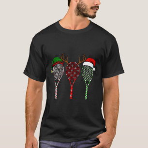Tennis Merry Chistmas 3 Tennis Racket Christmas  T-Shirt