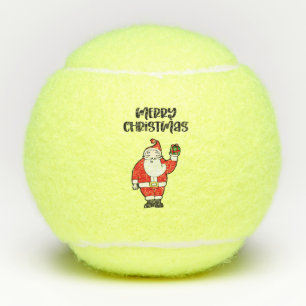Tennis Merry Christmas with Santa Claus  Balls