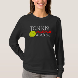 Tennis Mom Heart Cute Mother s Day Sport T-Shirt