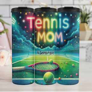 Tennis Mom Night Match Thermal Tumbler