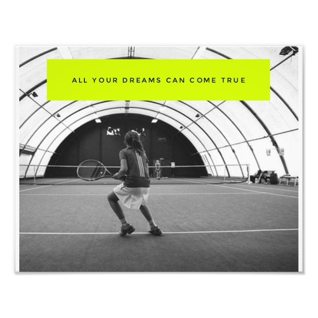 Tennis Motivational Poster - Inspiration (Front)