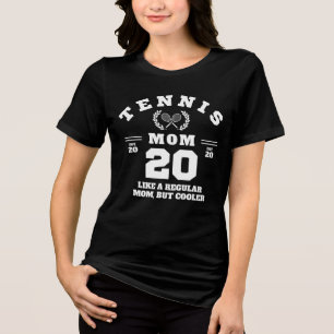 Tennis Mum Funny Sports Established 2020 Tri-Blend Shirt