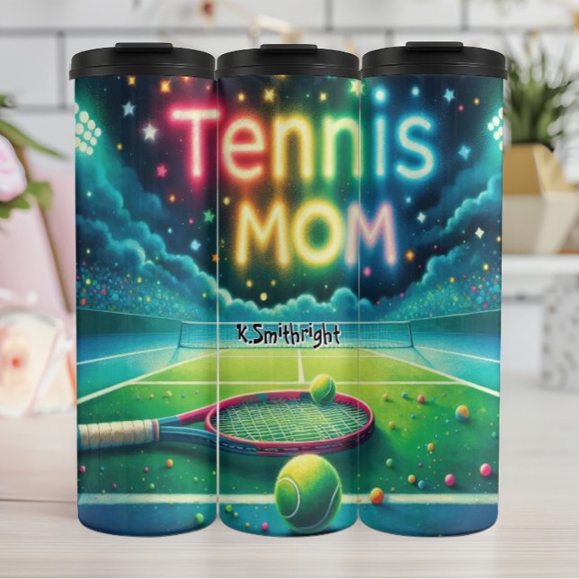 Tennis Mum Night Match Thermal Tumbler (Creator Uploaded)