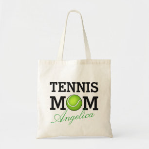 Tennis Mum Personalised Name Tote Bag