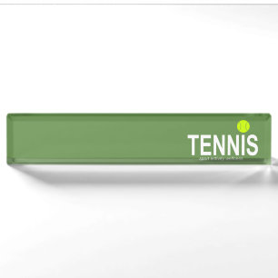 Tennis Nameplate