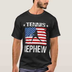 Tennis NEPHEW USA Flag Father's Day T-Shirt