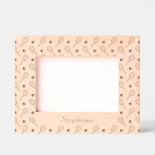 Tennis Net Gains  Laser Etched Picture Frame