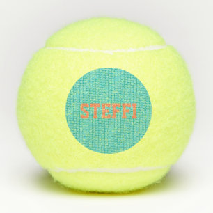 Tennis Net Sports Love Game Custom Name Kids Balls