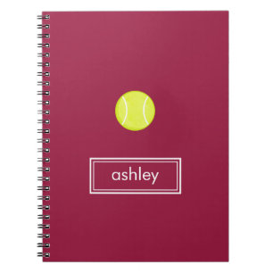Tennis Notebook (Burgundy)
