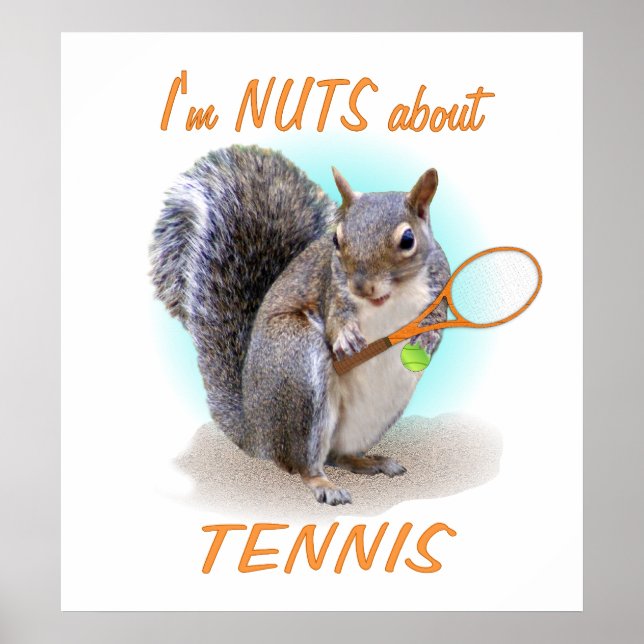 Tennis Nut Poster (Front)