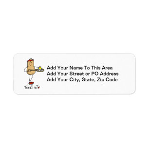 Tennis Nut T-shirts and GIfts Return Address Label