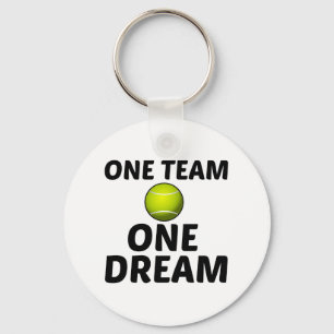 TENNIS ONE TEAM ONE DREAM FUN KEY RING