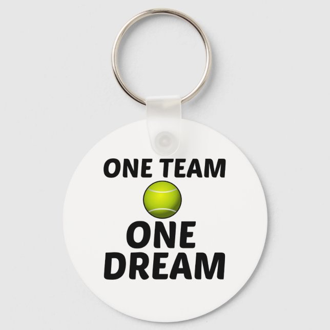 TENNIS ONE TEAM ONE DREAM FUN KEY RING (Front)