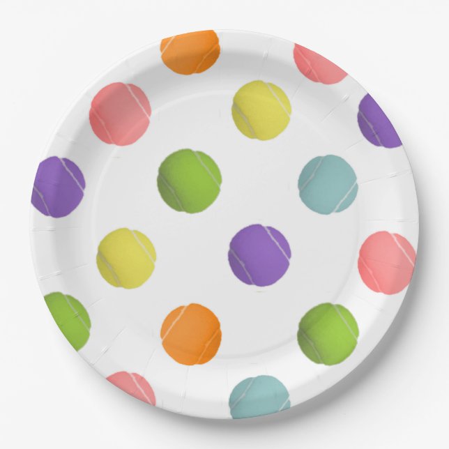 Tennis Paper Plates (Front)