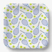 Tennis Paper Plates, Court Side Birthday Party